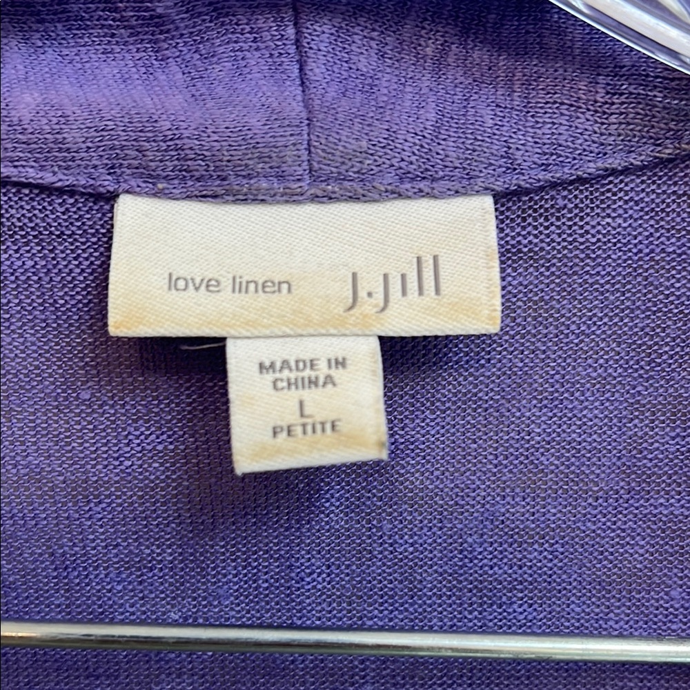 J Jill Universal Thread Lavender Open Cardigan - Picture 3 of 4